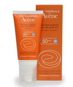Avene Protector Solar En Emulsión Oil Free SPF50 , 50 ml.