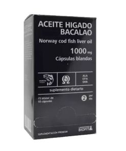 Biofit Aceite Hígado de Bacalao Blister x 10 Comprimidos