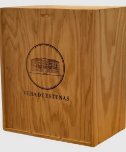 Caja de madera para 6 botellas