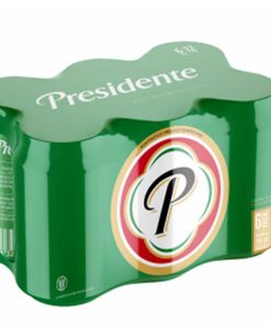 Cerveza Presidente Lata 12 oz (6 pack)