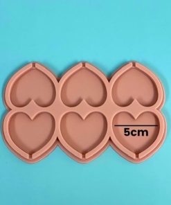 Alternative view of Molde silicona piruletas corazón