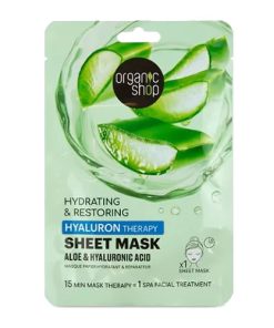 Organic Shop Máscara Facial Ácido Hialurónico y Áloe Vera