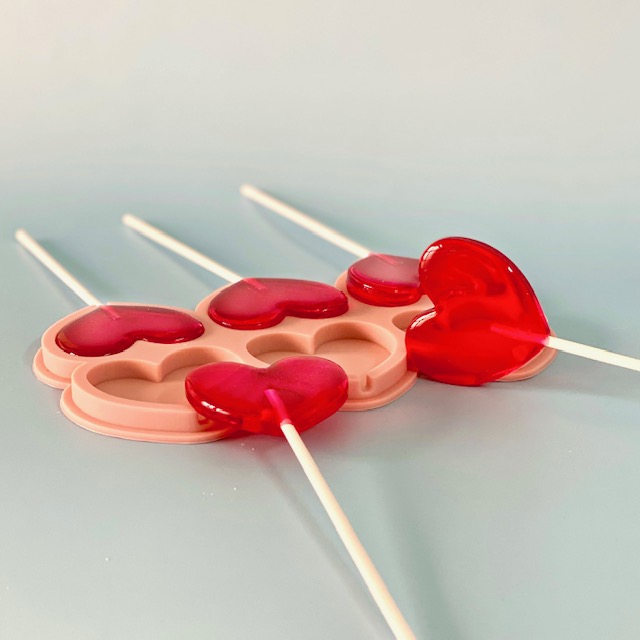 Molde silicona piruletas corazón - Imagen 5