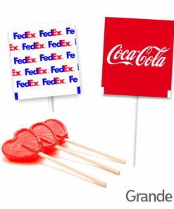 Piruletas Personalizadas Corazón Grande