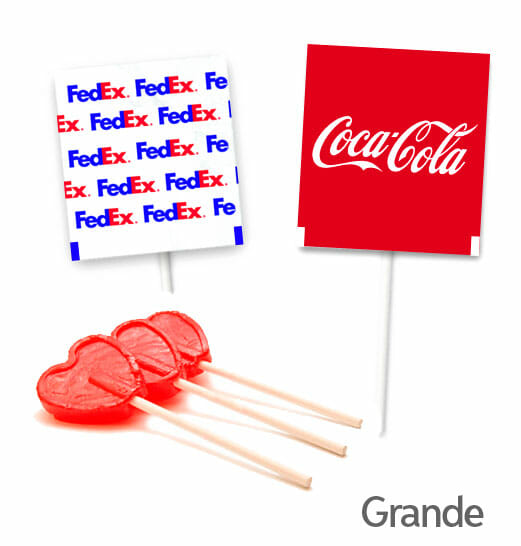 Piruletas Personalizadas Corazón Grande