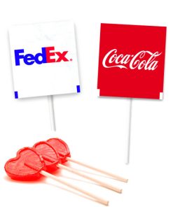 Alternative view of Piruletas Personalizadas Corazón Grande