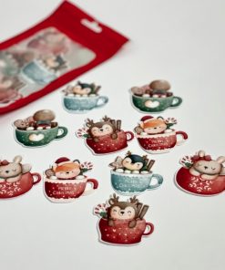 Alternative view of Tazas navideñas de oblea