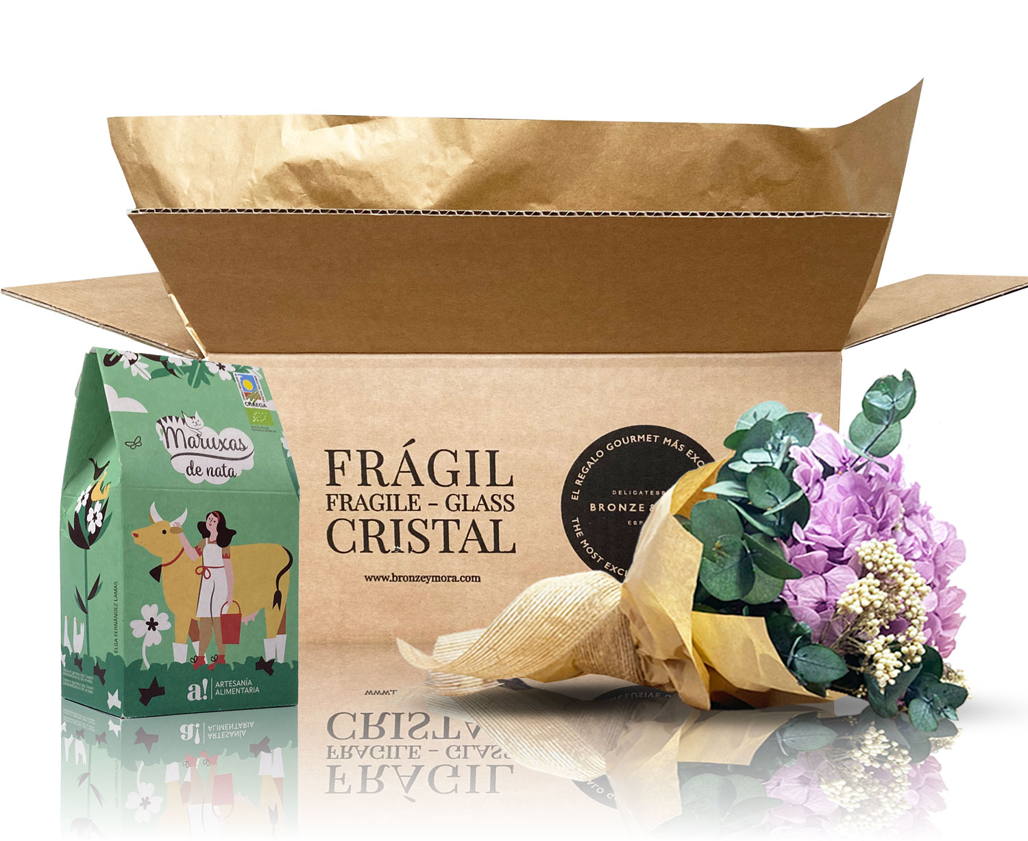 Ramo de hortensia de color preservada para sorprender - Imagen 5