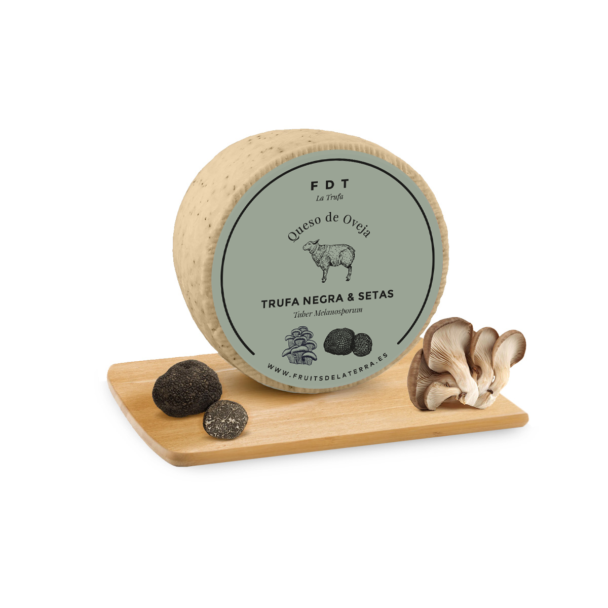 Queso de Oveja con Trufa Negra y Setas
