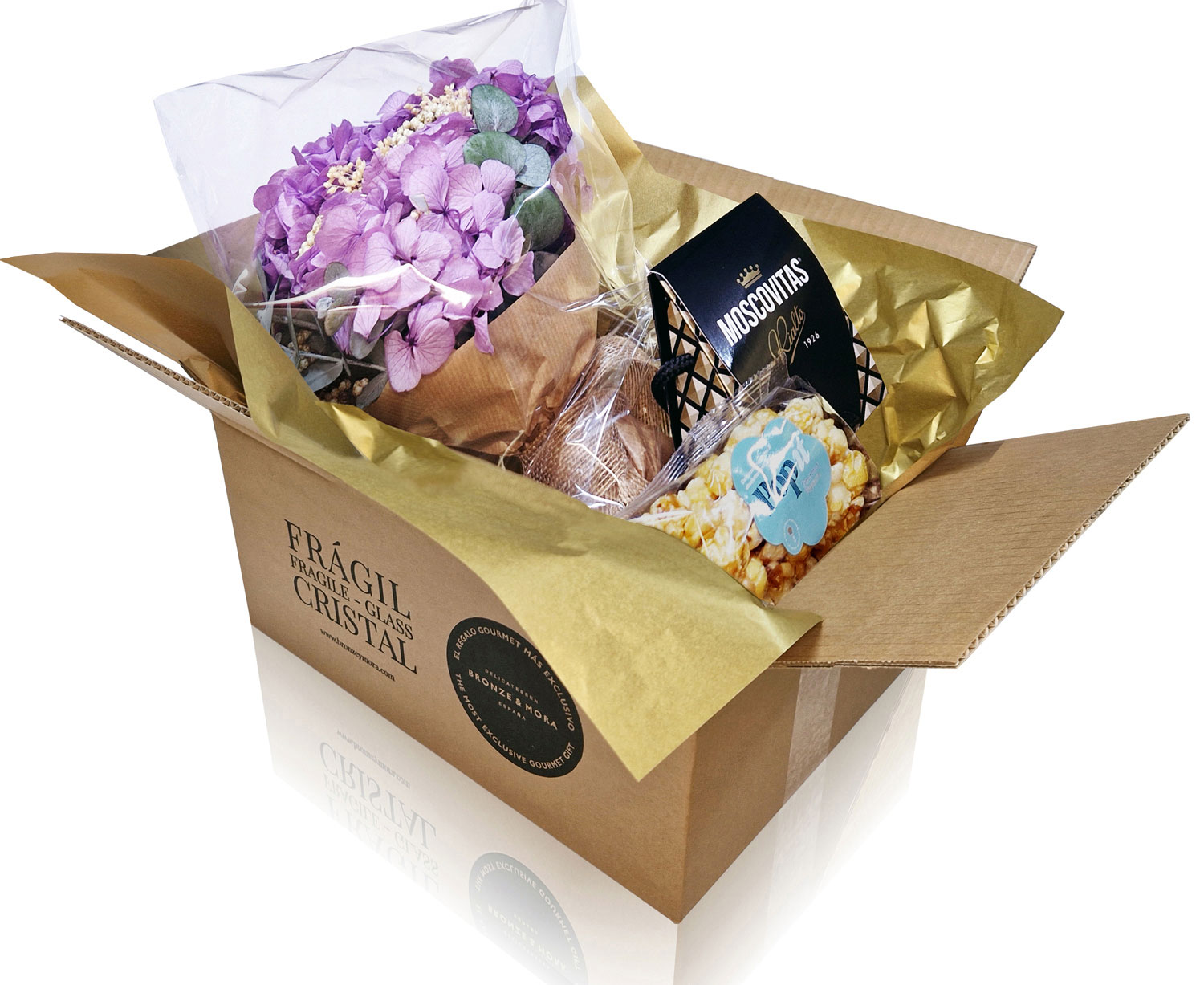 Ramo de hortensia de color preservada para sorprender - Imagen 3